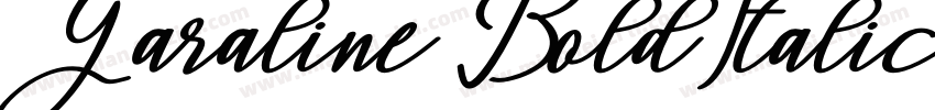 Garaline BoldItalic字体转换